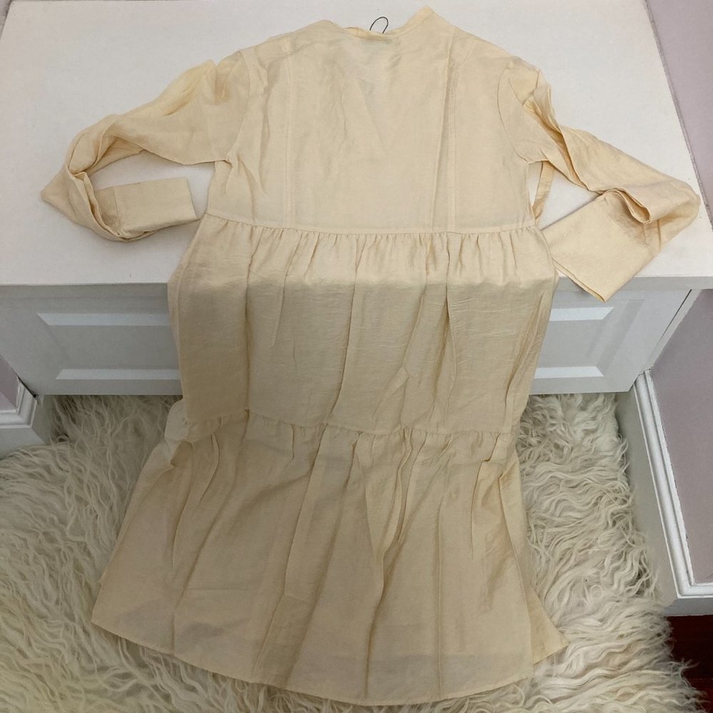 VINCE Mock Neck Midi Length Dress - Picture 11 of 14